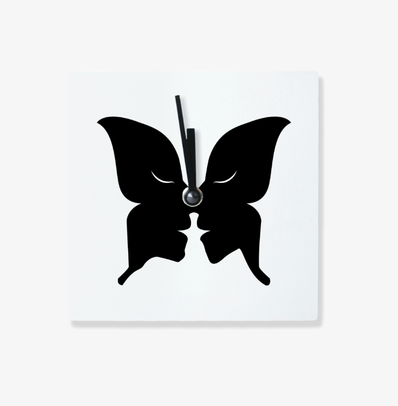 Square wall NAVI clock